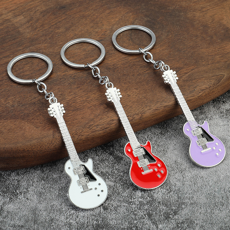 Musical Instrument All - Portachiavi per chitarra in lacca di