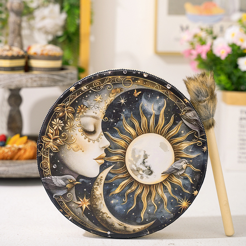 Musical Instrument Painting - Tamburo musicale egiziano Bellissimo dipinto colpisce