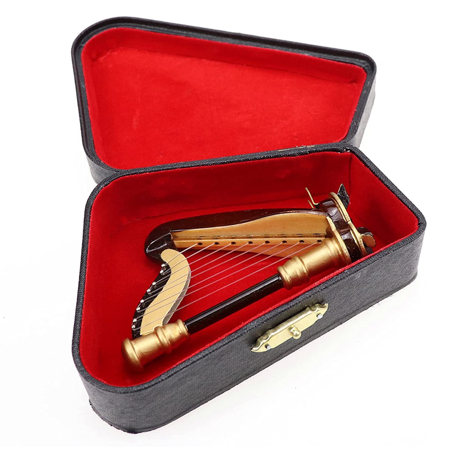 Musical Instrument Project - B05C-Arpa in miniatura in legno con