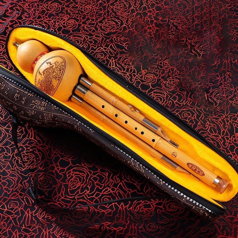 Shakuhachi Bamboo Flute - Anticaduta Hulusi Professionale Giocare Staccabile Zucca