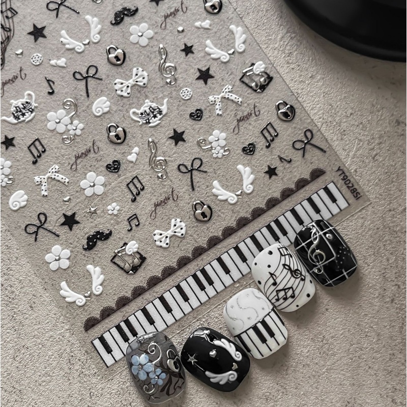 Adesivi per unghie con note di - Musical Instrument Painting recensione e prezzo